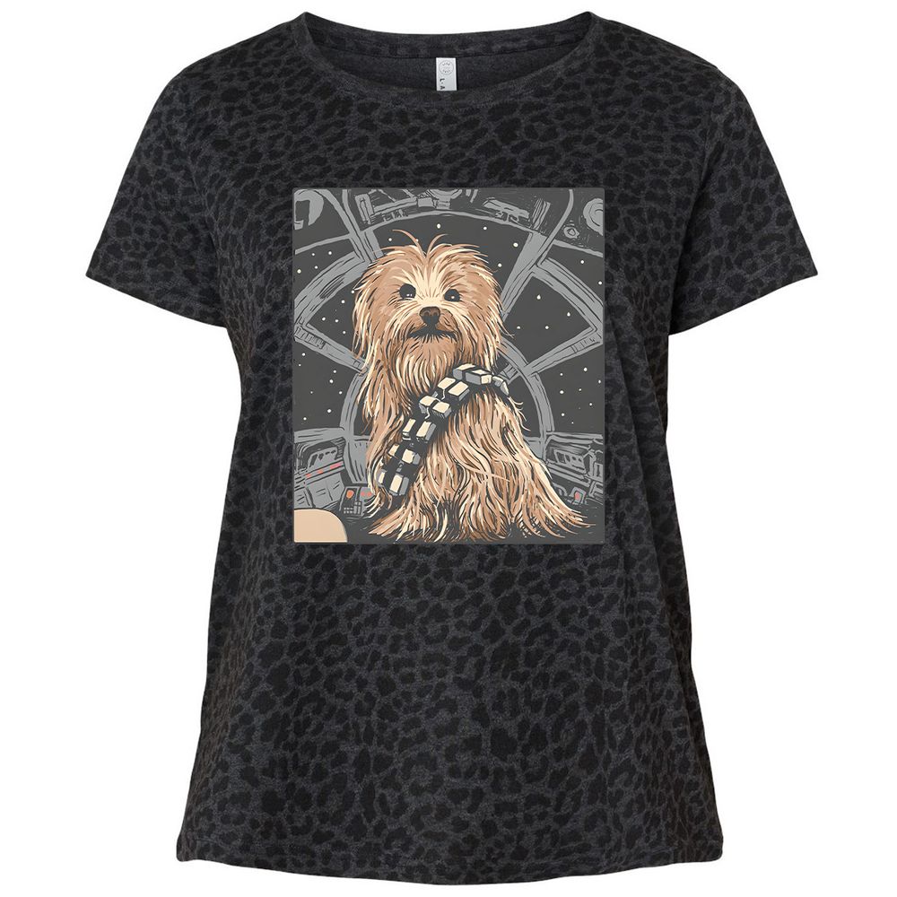 Ladies Curvy Jersey - RQL12NUQ - Black Leopard - 11