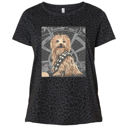 Ladies Curvy Jersey - RQL12NUQ - Black Leopard - 11