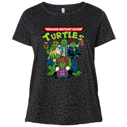 Ladies Curvy Jersey - K6666KVZ - Black Leopard - 11