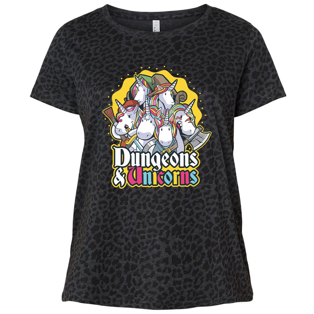 Ladies Curvy Jersey - B4WWDSAW - Black Leopard - 11