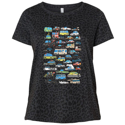 Ladies Curvy Jersey - ZN5178ZT - Black Leopard - 11