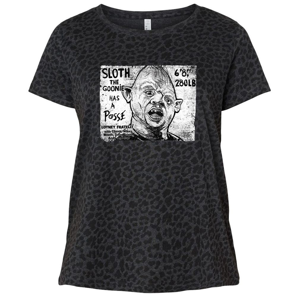 Ladies Curvy Jersey - VBFSUZWG - Black Leopard - 11