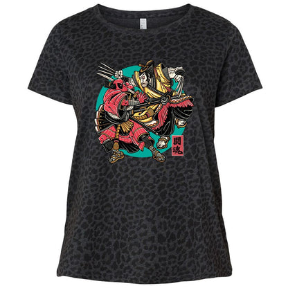 Ladies Curvy Jersey - UZ12LDF1 - Black Leopard - 11