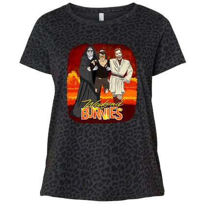 Ladies Curvy Jersey - SNKFWMZJ - Black Leopard - 11