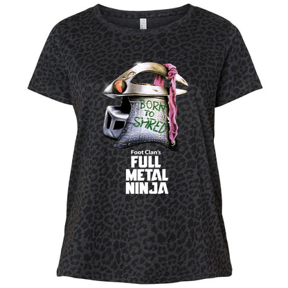 Ladies Curvy Jersey - QNVKTNTC - Black Leopard - 11