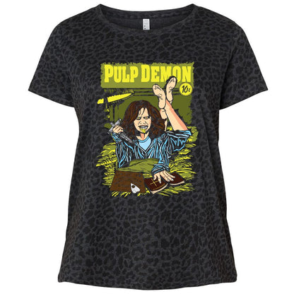 Ladies Curvy Jersey - VCTTKM6M - Black Leopard - 11