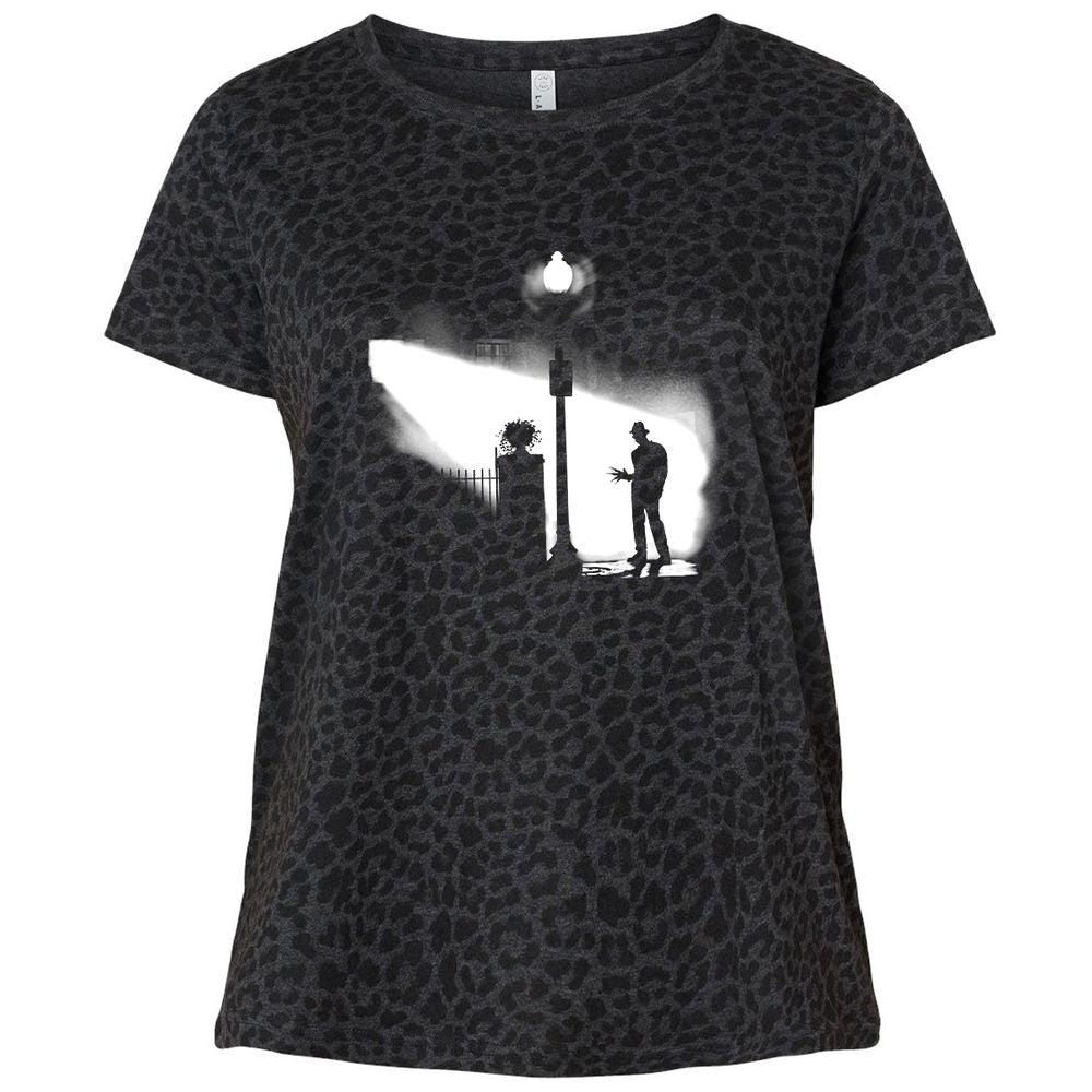 Ladies Curvy Jersey - 83GLW7GJ - Black Leopard - 11