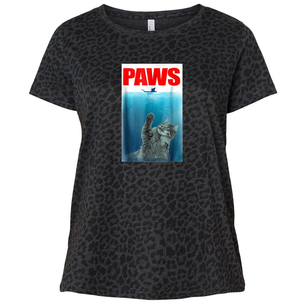 Ladies Curvy Jersey - M4D8VLCK - Black Leopard - 11