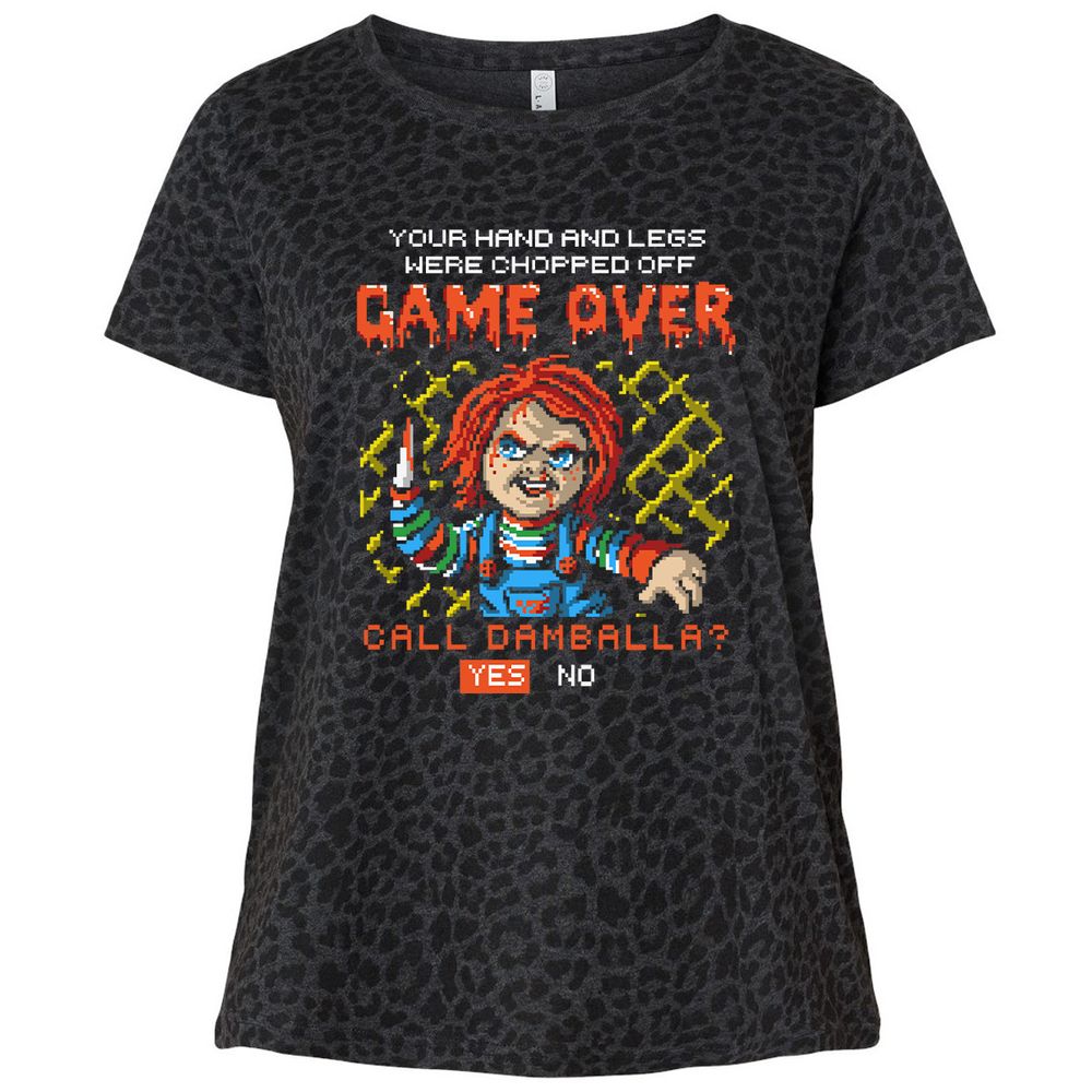 Ladies Curvy Jersey - XVLY3ZJB - Black Leopard - 11