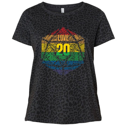 Ladies Curvy Jersey - BZZ7AR47 - Black Leopard - 11