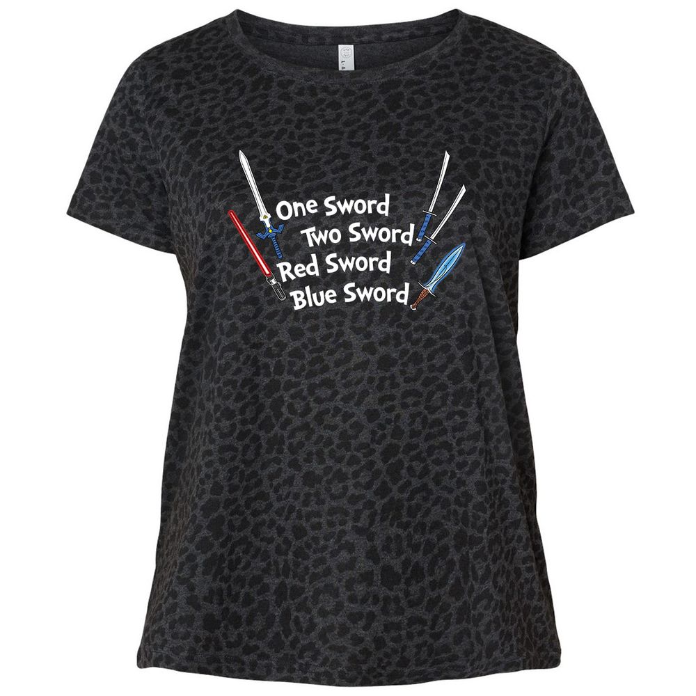 Ladies Curvy Jersey - MTEQSGL7 - Black Leopard - 11