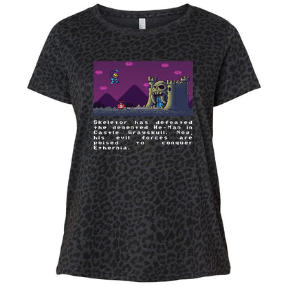 Ladies Curvy Jersey - H2KNDKUQ - Black Leopard - 11