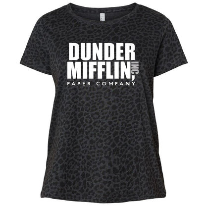 Ladies Curvy Jersey - XBYKJ7TE - Black Leopard - 11