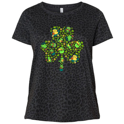 Ladies Curvy Jersey - KEP15YH7 - Black Leopard - 11