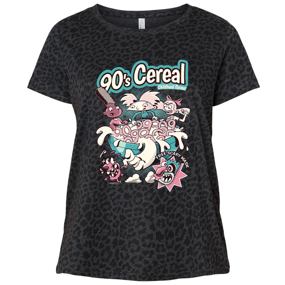 Ladies Curvy Jersey - ATH116UV - Black Leopard - 11