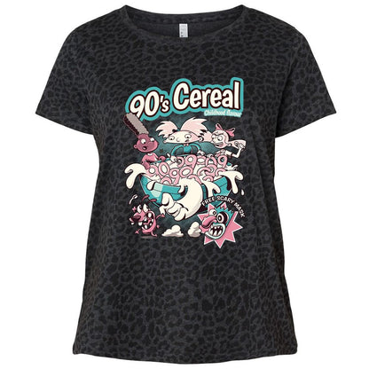 Ladies Curvy Jersey - ATH116UV - Black Leopard - 11