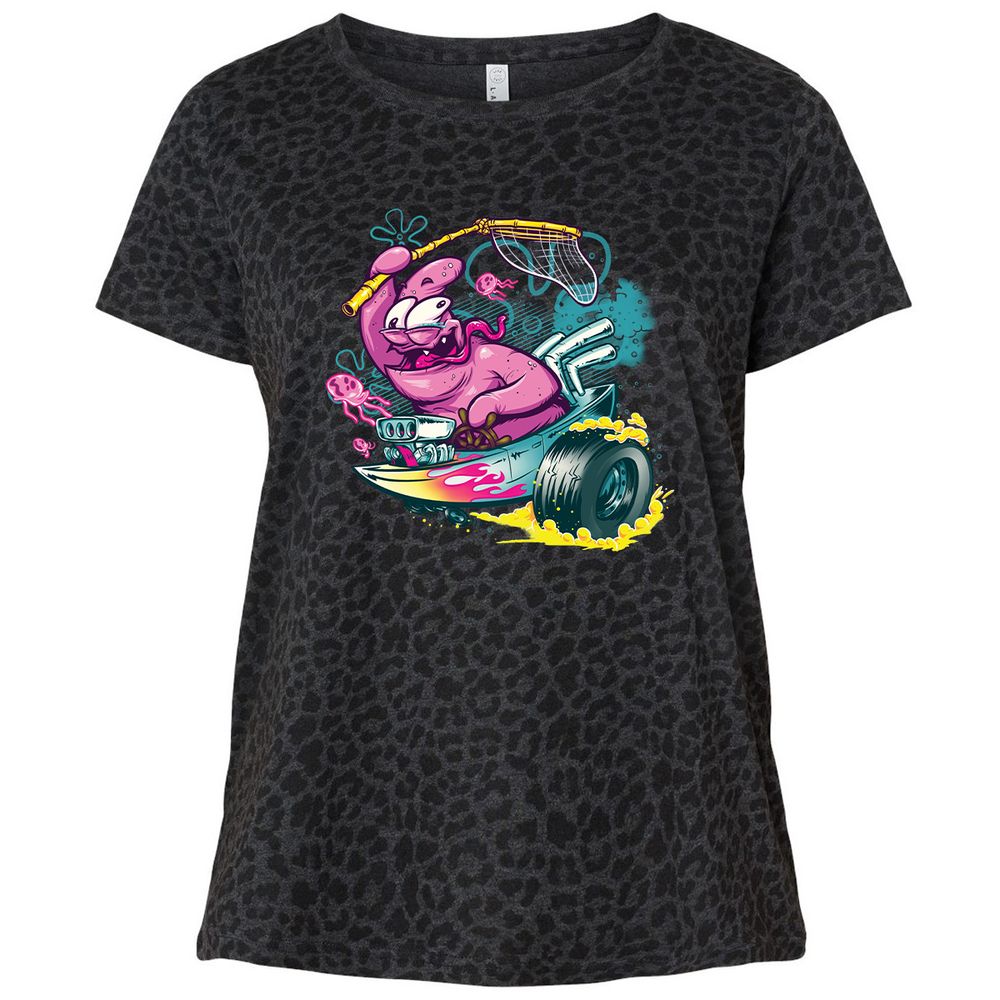 Ladies Curvy Jersey - 36QATA82 - Black Leopard - 11