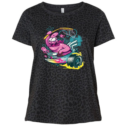 Ladies Curvy Jersey - 36QATA82 - Black Leopard - 11