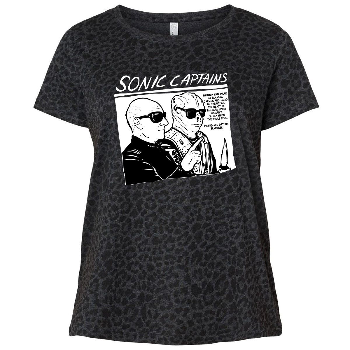 Ladies Curvy Jersey - LERJT2LG - Black Leopard - 11