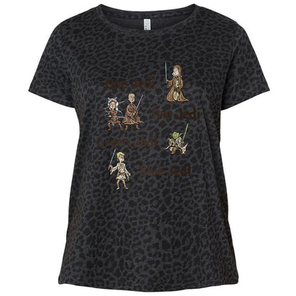 Ladies Curvy Jersey - 2RR7DS4E - Black Leopard - 11