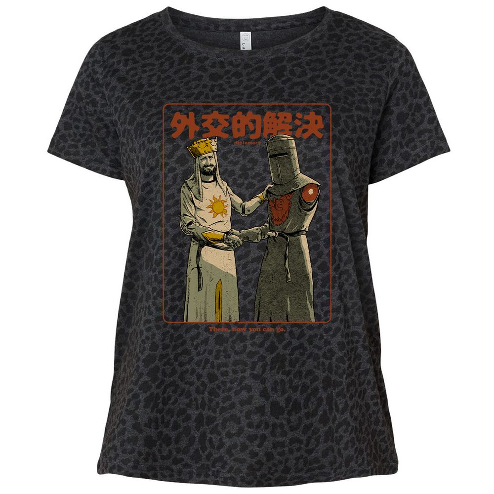 Ladies Curvy Jersey - JUYYA8ZE - Black Leopard - 11