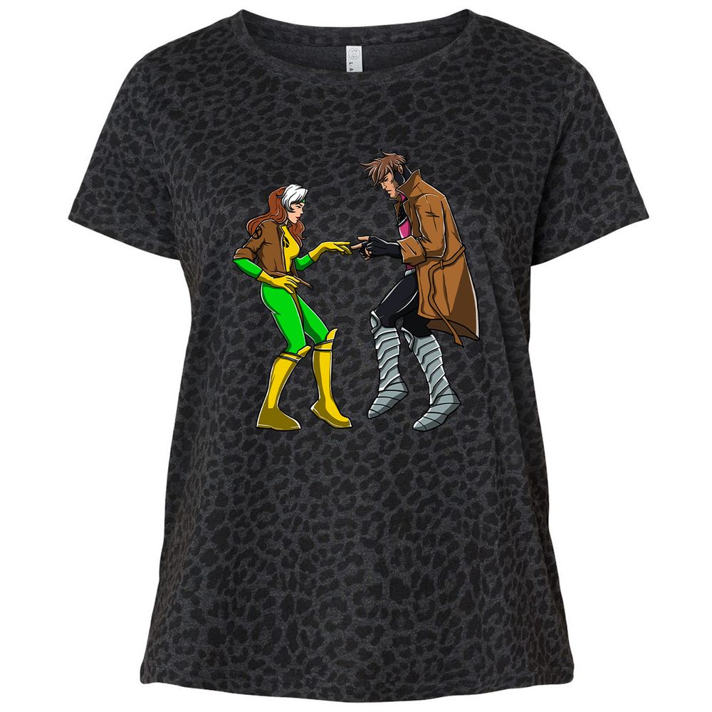 Ladies Curvy Jersey - MV5Z2LJX - Black Leopard - 11