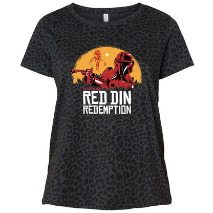 Ladies Curvy Jersey - RZECS984 - Black Leopard - 11