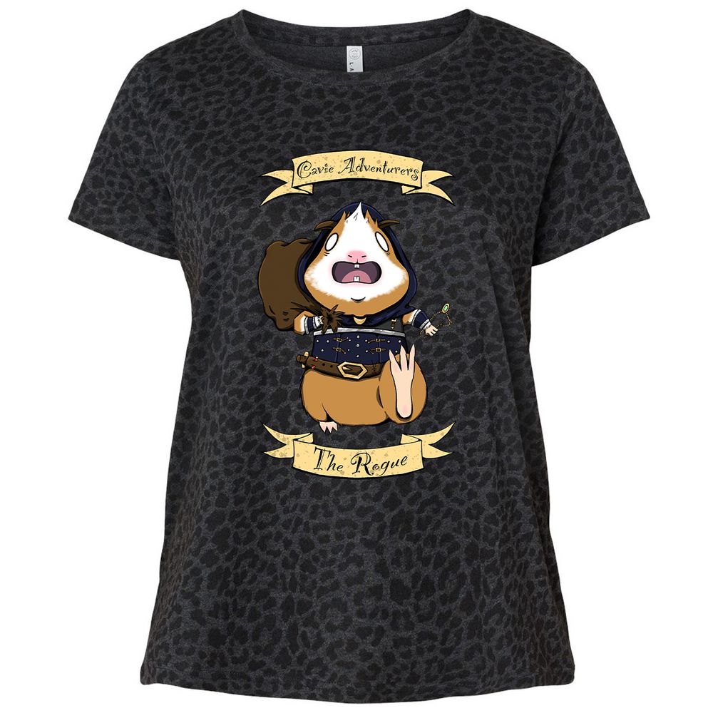 Ladies Curvy Jersey - JE6VPQRD - Black Leopard - 11