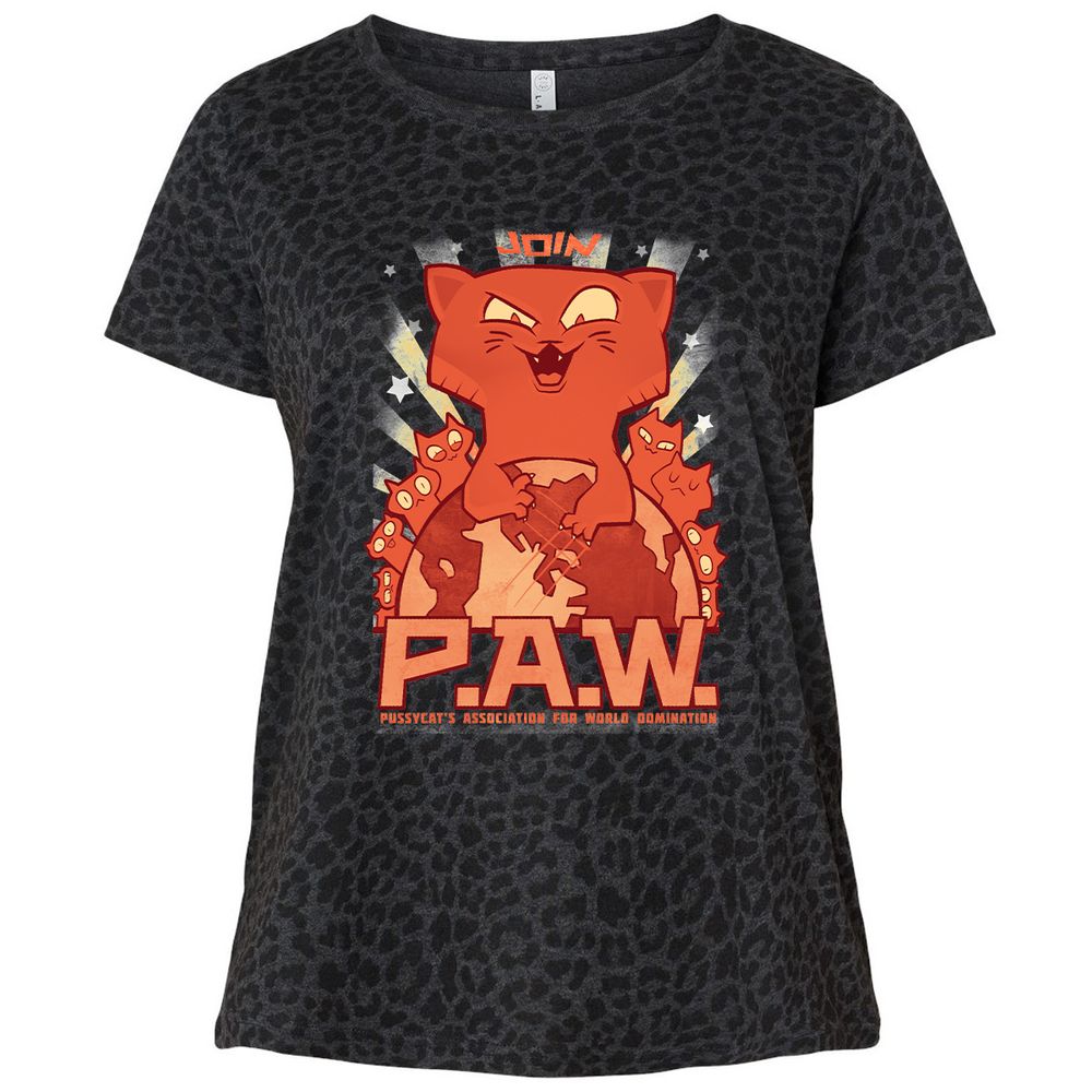 Ladies Curvy Jersey - PY6CKXXW - Black Leopard - 11