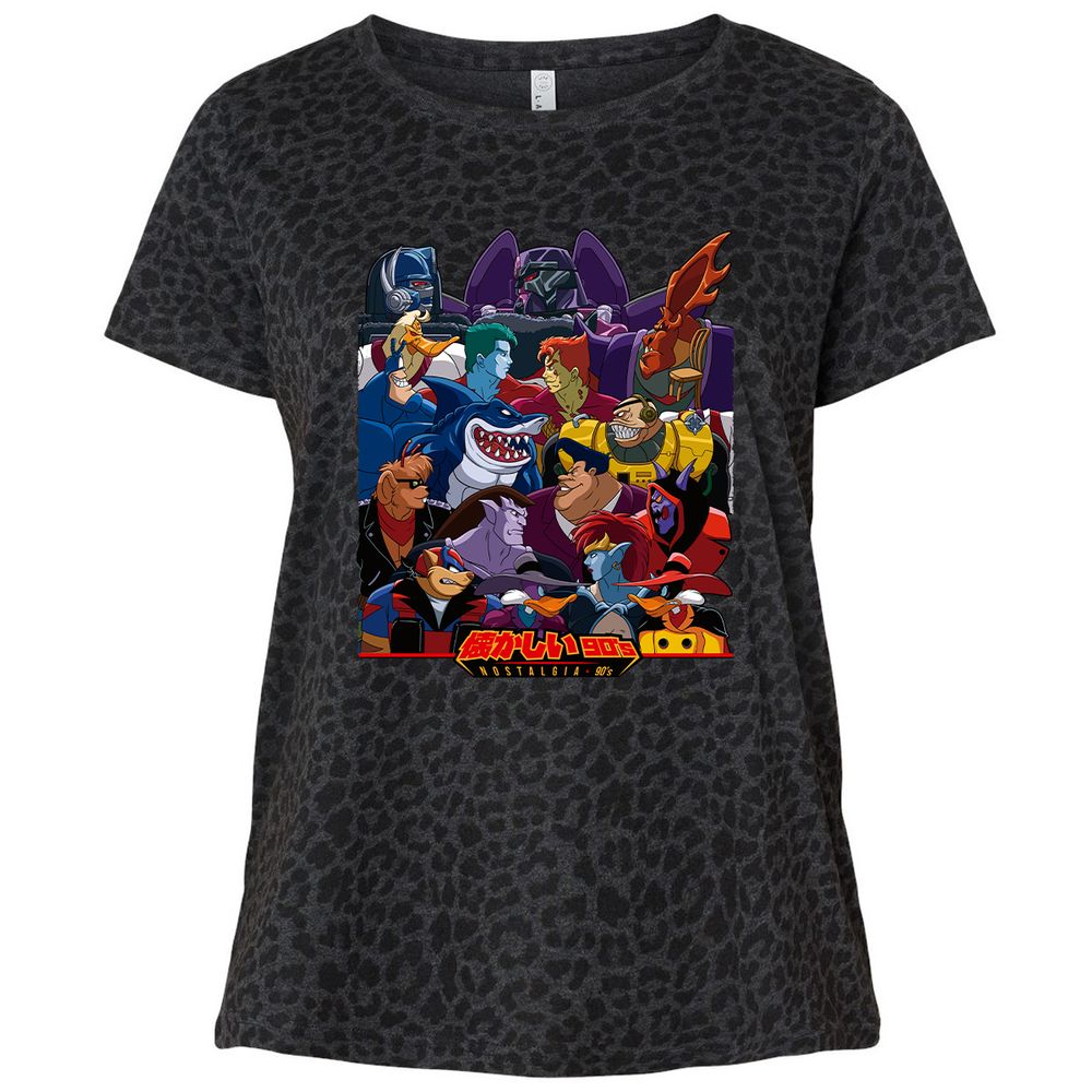 Ladies Curvy Jersey - BH8C8ALX - Black Leopard - 11