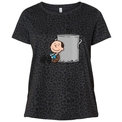 Ladies Curvy Jersey - 8D1K65AD - Black Leopard - 11