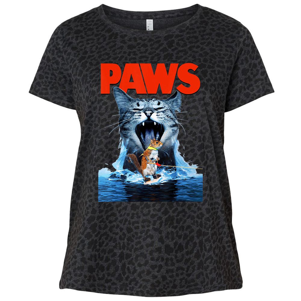 Ladies Curvy Jersey - UCL1DY16 - Black Leopard - 11