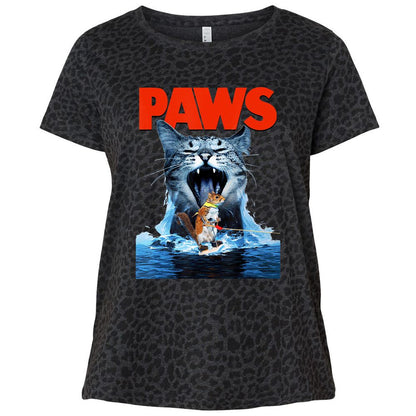 Ladies Curvy Jersey - UCL1DY16 - Black Leopard - 11