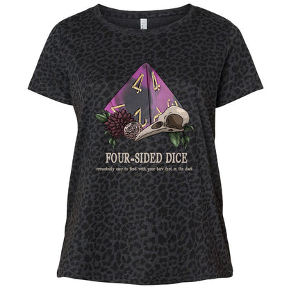 Ladies Curvy Jersey - YUU9HVH5 - Black Leopard - 11