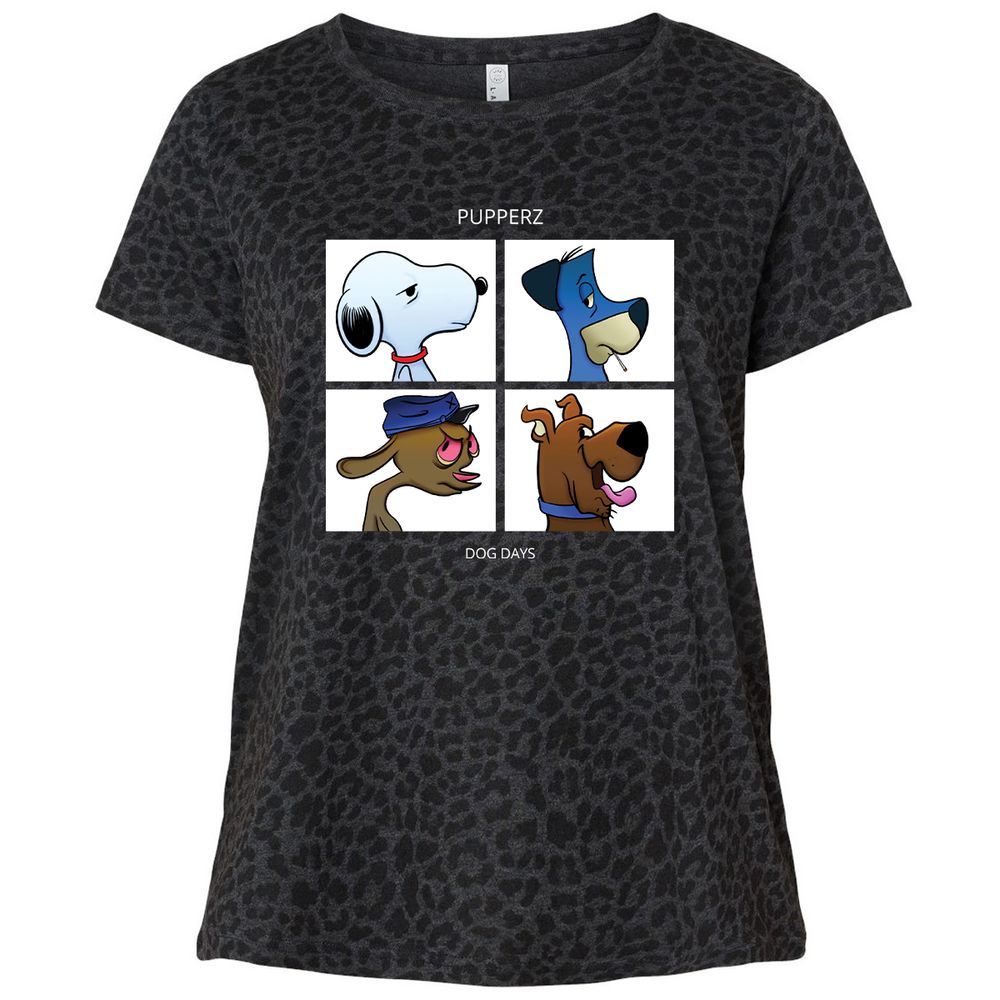 Ladies Curvy Jersey - D1J7EFLA - Black Leopard - 11