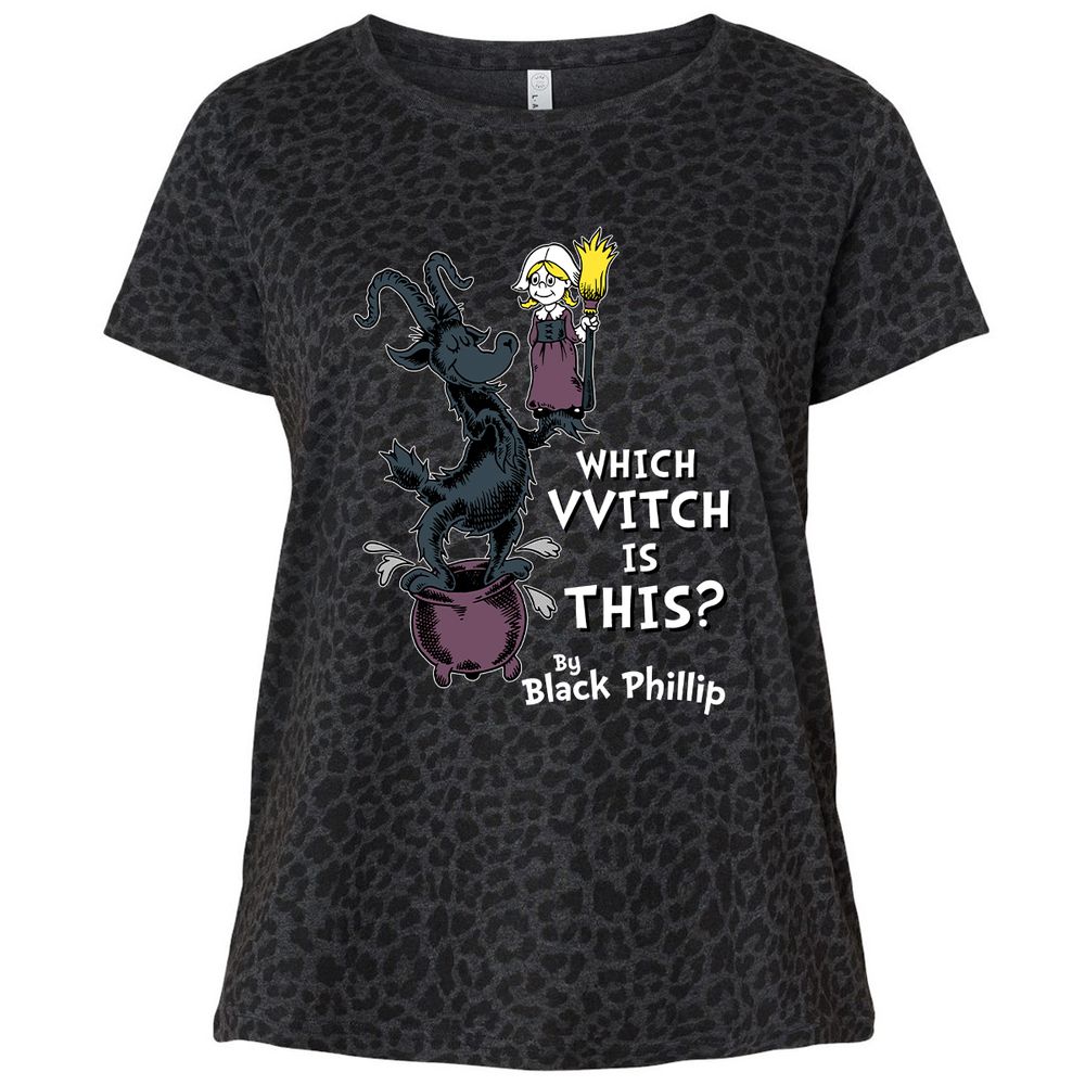 Ladies Curvy Jersey - HH7N1X6U - Black Leopard - 11