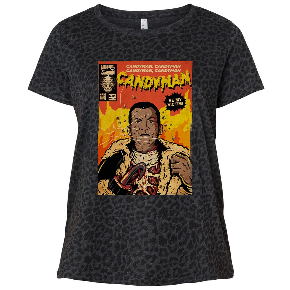 Ladies Curvy Jersey - VK2NUPAS - Black Leopard - 11