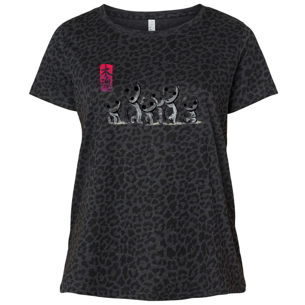 Ladies Curvy Jersey - U9ZZJ876 - Black Leopard - 11