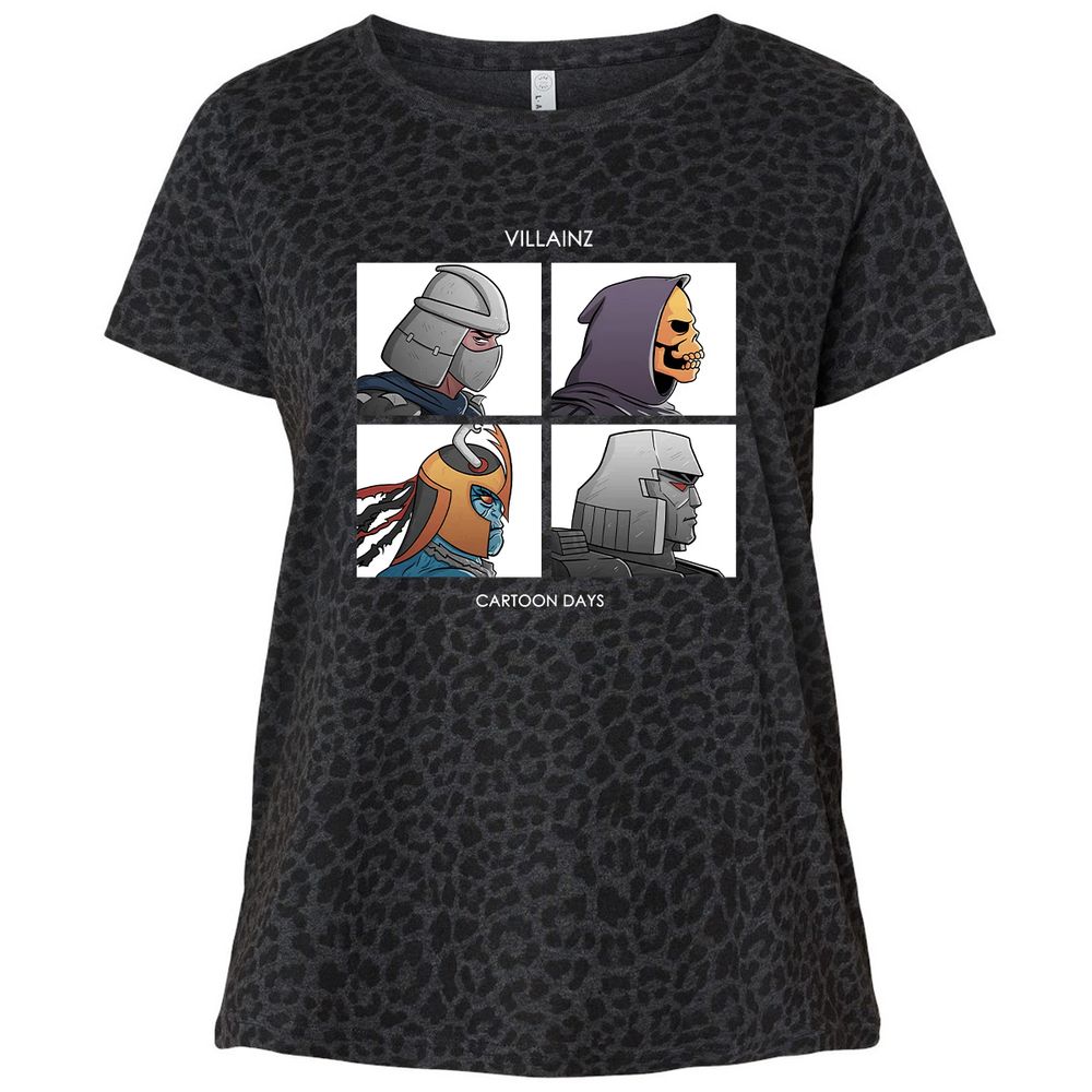 Ladies Curvy Jersey - UPE38E3P - Black Leopard - 11