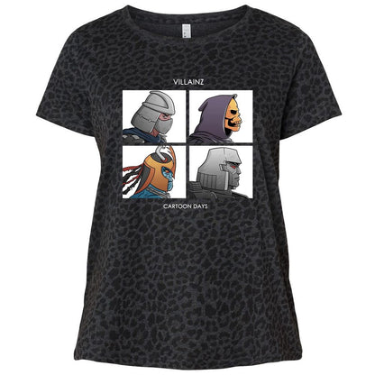 Ladies Curvy Jersey - UPE38E3P - Black Leopard - 11