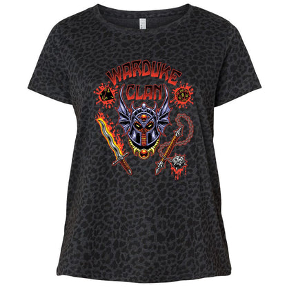 Ladies Curvy Jersey - 8GHBQRWH - Black Leopard - 11