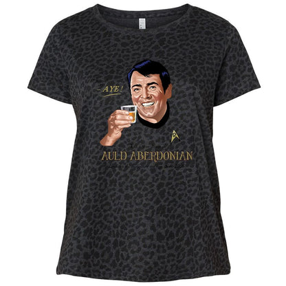 Ladies Curvy Jersey - 5VD5PKUR - Black Leopard - 11