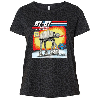 Ladies Curvy Jersey - D8CX3BXE - Black Leopard - 11