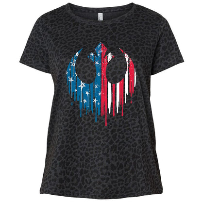 Ladies Curvy Jersey - 5B6VAK49 - Black Leopard - 11