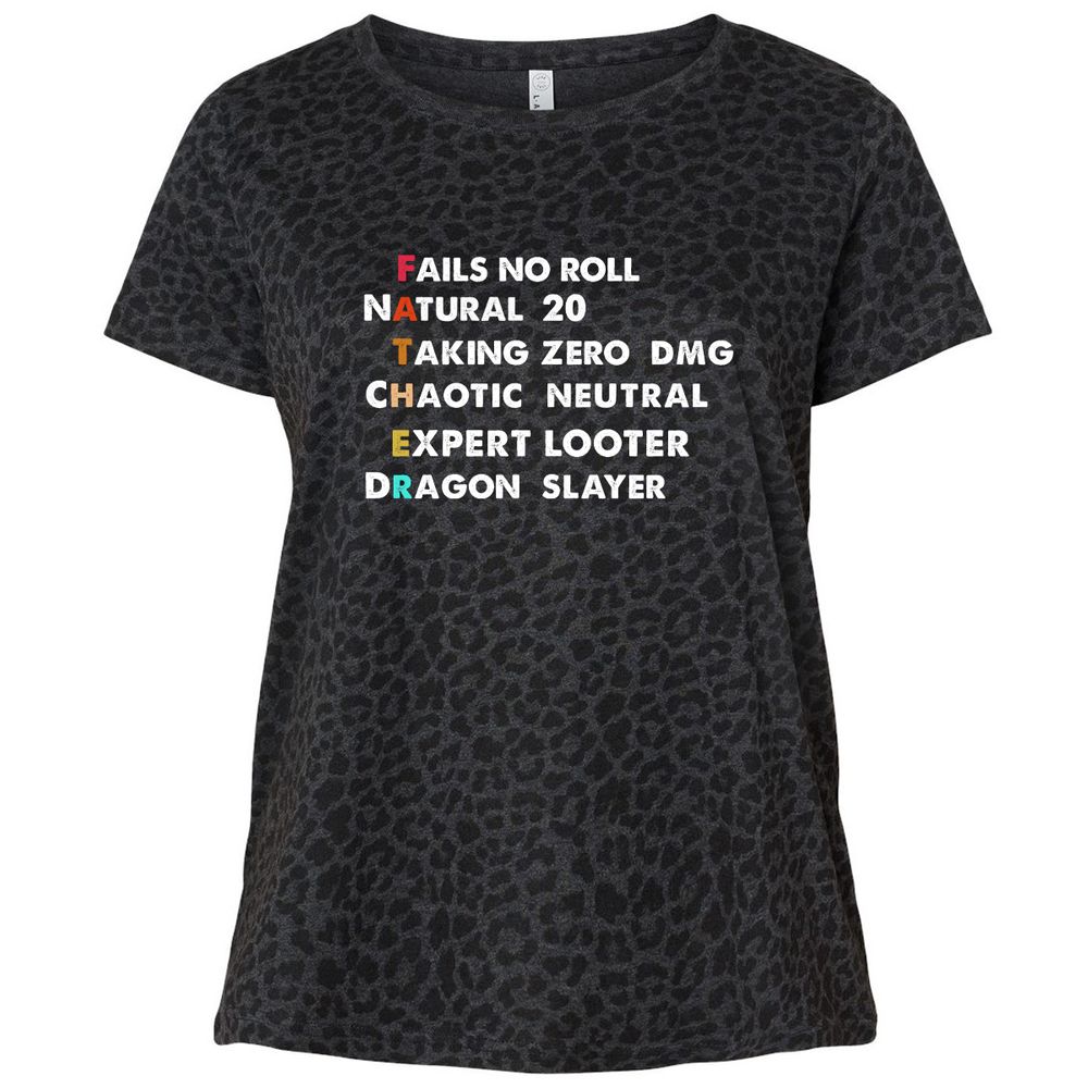 Ladies Curvy Jersey - 95KRZMPF - Black Leopard - 11