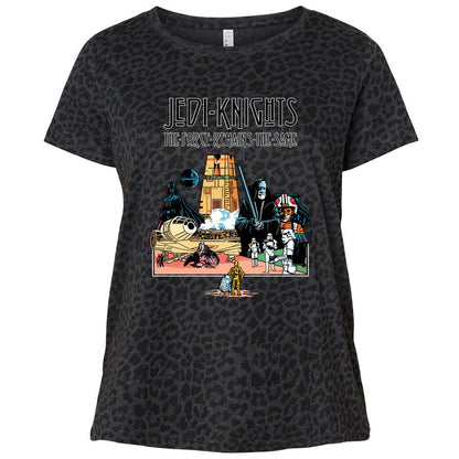 Ladies Curvy Jersey - LWCGJELQ - Black Leopard - 11