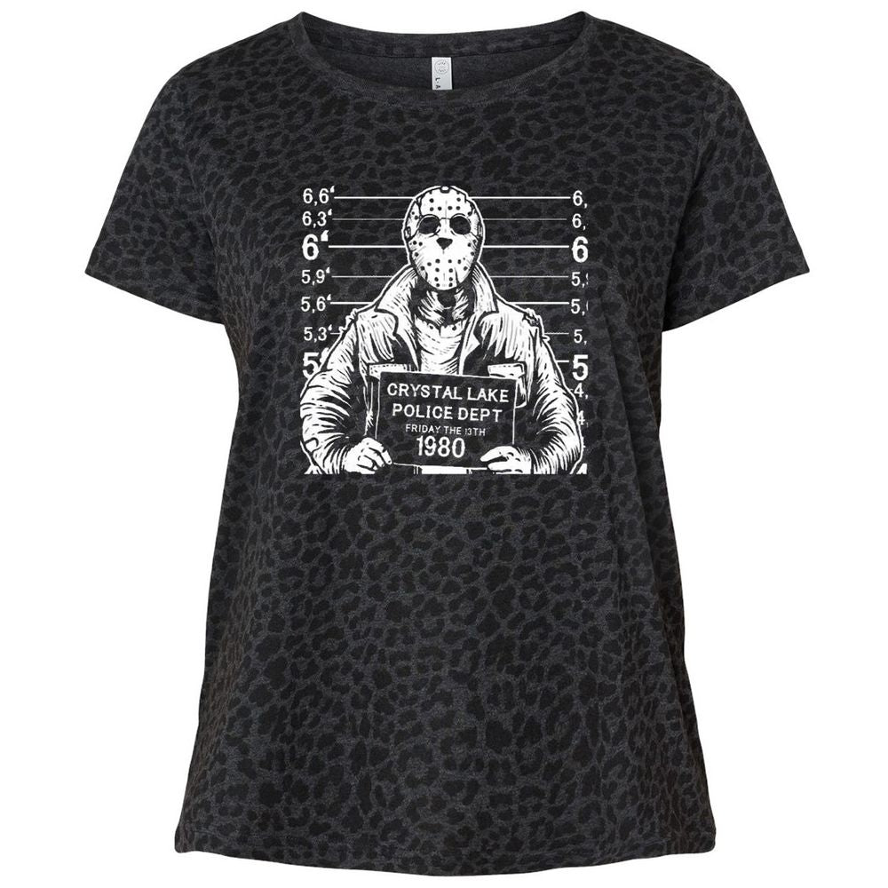 Ladies Curvy Jersey - QBEQ58WH - Black Leopard - 11