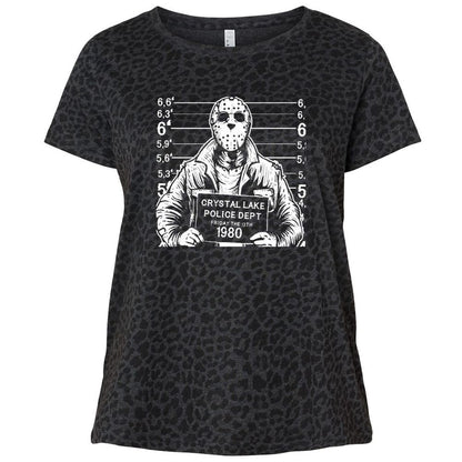 Ladies Curvy Jersey - QBEQ58WH - Black Leopard - 11