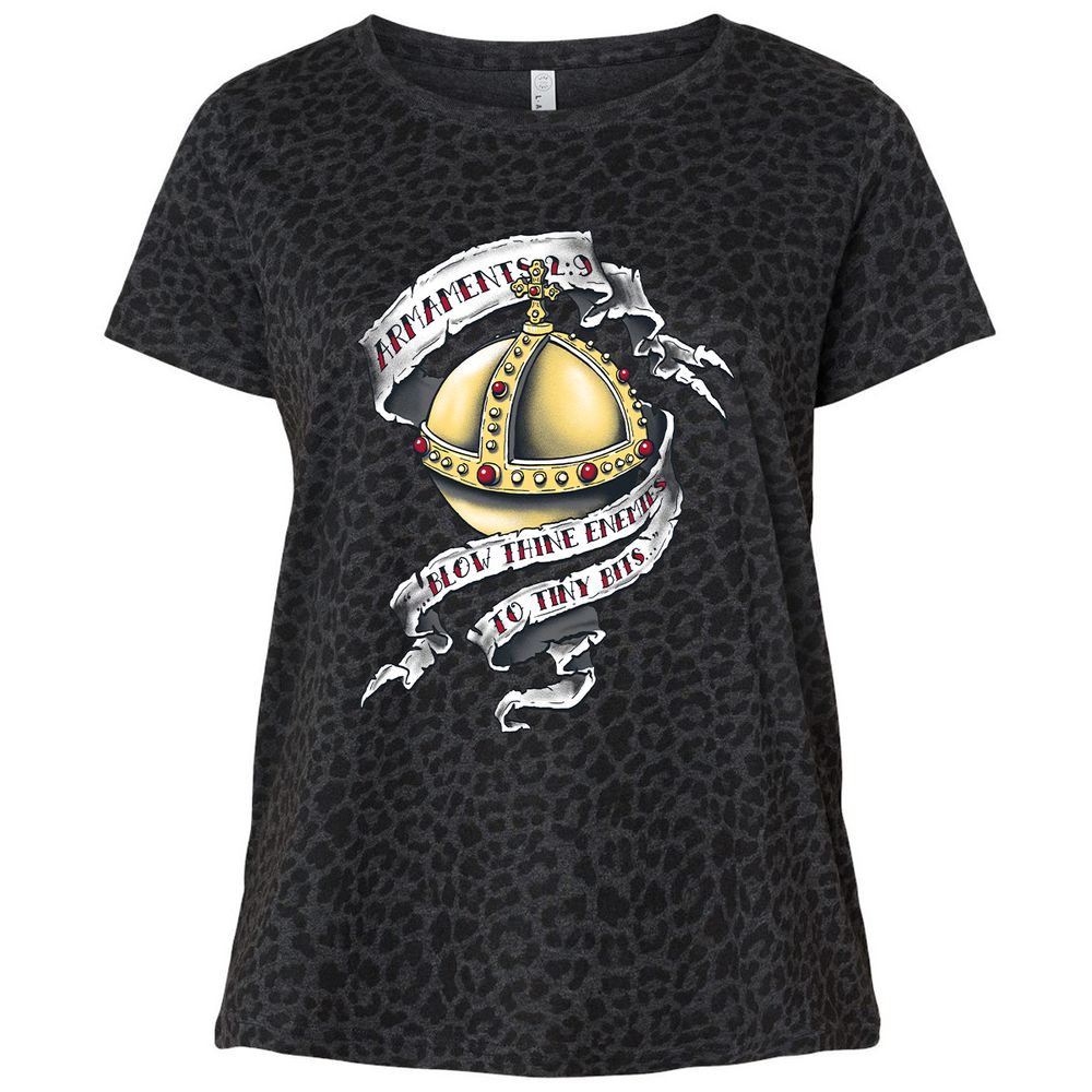 Ladies Curvy Jersey - 39UP59DL - Black Leopard - 11