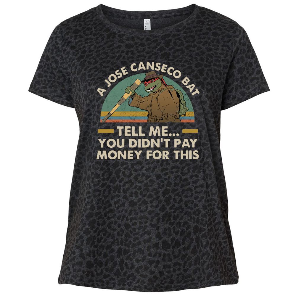 Ladies Curvy Jersey - 27P7LU4U - Black Leopard - 11